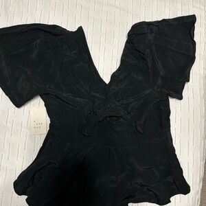 a new day Black Blouse